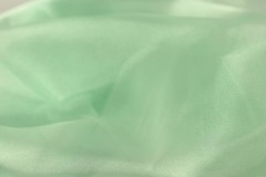 Green Crystal Organza Fabric by the Yard, Sheer Organza for Dresses and Decor