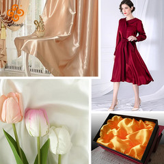 26 Colors Satin Fabric by the Meters Skirt Lining Material Wedding Decoration Fa