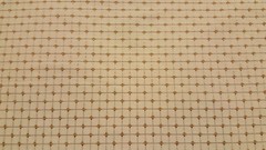 Discount Fabric JACQUARD Cream & Gold Square Drapery