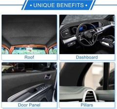 Soft & Durable 80″ L Suede Interior Trim Fabric for Car, RV, and Boat Repairs