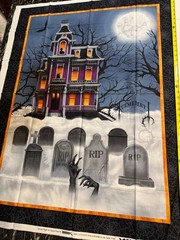 Spooky Nights Grace Popp FQB fabric 14 pc plus panel OOP HTF Halloween