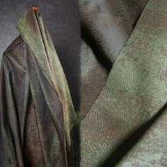 50X128cm Double-sided Green Brown Fabric Sewing Coat Jacket DIY Cloth Craft