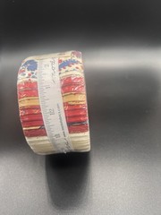 Jelly Roll (25″) Moda Fabrics. Polka-Dots & Paisley Multicolor Quilting Strips