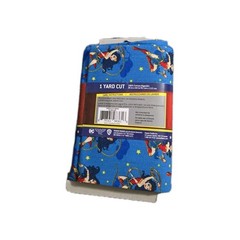 Wonder Woman 1 yd cut 100% cotton fabric DC Blue 36 x 44 in/91 x 112 cm