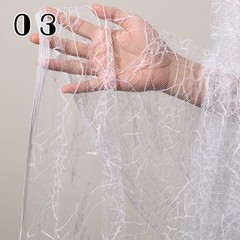 50*150cm Thin Transparent Spider Web Mesh Red Texture Fabric DIY Stage Crafts.