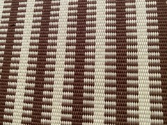1YD SOANE BRITAIN Jajim Stripe Chestnut Artisanal Warp Weave Fabric $770 Retail