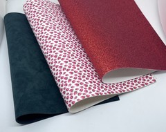 6 Sheets Faux Leather, Glitter Sheets, 8×11” Lot Of Leatherette, Faux Leather A2