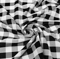 AK TRADING CO. 60″ Wide Checkered Gingham Buffalo Check Polyester Poplin Fabr…