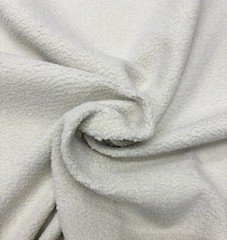 SHERPA IVORY WHITE FAUX LAMB SHEEP WOOL FUR FABRIC BY 1/2(0.5) YARD 55″W