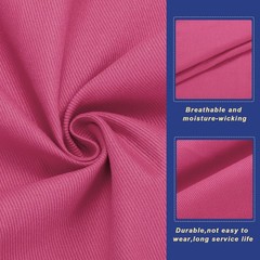 Denim Fabric 12OZ 59 Inch Cotton 2 Yards for DIY, Light Red