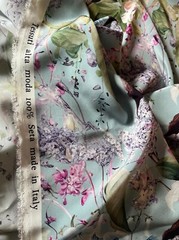 Authentic Top Italian designer Pure silk crepe dress Fabric Silk 98% elastine 2%