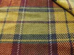 (3) Pieces New Upholstery(Remnant) Check/Plaid Fabric(See description of sizes)