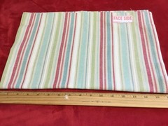 Vtg Striped Cotton Toweling Fabric 16”x40” ready to hem, embellish