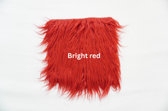 Long Hair Faux Fur Fabric Squares & Rectangles Multiple Colors & Sizes