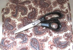 Brushed Winter Cotton paisley fabric 92cm wide x 4 meters