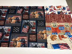 5 Fat Quarter Bundle NWT “Americana” 100% Cotton Fabric Americana Route 66 Labs