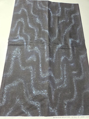 Lauren Lazarus Fabrics Watercolor Reflections, 2 yards, Black, Grey, 100% Cotton