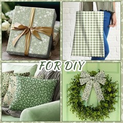 High-Quality Sage Green Fat Quarters – 18×22 Inches, Perfect for DIY Crafts