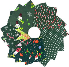 Christmas Charm Pack Fabric Squares,5X5 Inch Pre-Cut Quilting Bundle with Holida