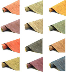 12Pcs Colored Cork Fabric Sheets, Cork Faux Sheets for Handcrafts 8″ X 12″(20Cm