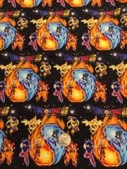 CUSTOM MADE…1 Yard DRAGONBALL Cotton Fabric 36” X 54”