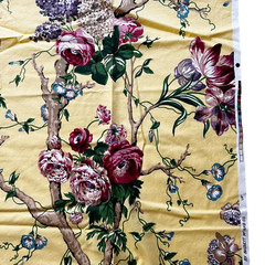 Bassett McNab CASSANDRA Chintz Fabric (3.7 yards one piece) Yellow Version