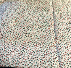 VTG Spring Mills Tiny Ditzy CALICO Pinks & Blue Tulip Florals on Ivory BTFQ