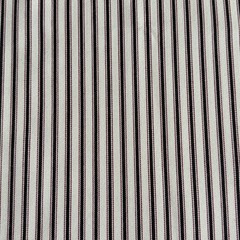6 Yards Black, Red and Natural Striped Medium Weight Home Decor Fabric