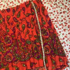 Vintage 70s Paisley Speciality Fabric Piece 114×28”
