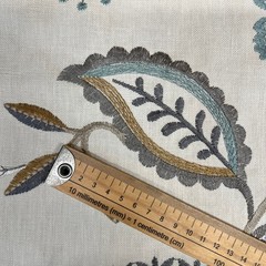 75cm iLiv Ophelia Glacier Premium Embroidered Fabric Curtain Upholstery Cushion