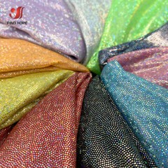 Glitter Laser Polyester Fabric Holographic Wedding Background Decor Material DIY