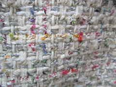 Beaux by Zinc Textiles 63″x57″W Calico Boucle Orange Pink Teal White Grey Green