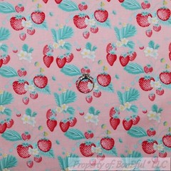 BonEful Fabric FQ Cotton Quilt White Pink Kitty Cat Word B&W Heart Love Dot Girl