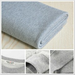 Cotton Knit Rib Fabric Stretchy Sweater Jacket Waistband Cuffs Ribbed Trim Craft