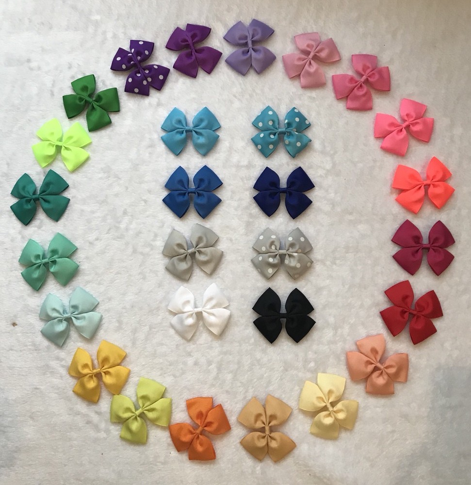 56 Pcs DIY Multi-color 3.5” Bow Headband Craft Party Decoration ( No Clip )