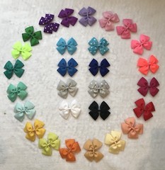56 Pcs DIY Multi-color 3.5” Bow Headband Craft Party Decoration ( No Clip )