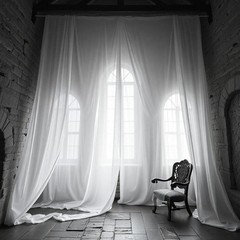 New Star Fabrics Sheer Voile Chiffon Draping 10 Yards 120 Wide White Voile Use