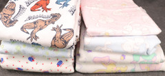 Mixed Lot 6 Yds – Flannel Fabric Children’s Theme Rabbits JoAnn Unb 6 Designs