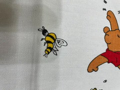 Vintage 1970s Sears Pooh How Sweet to be a Cloud Fabric 36″ X 44″ Medium Weight