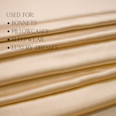 Light Caramel 100% Pure Mulberry Silk Fabric by the Yard 44″ width 19mm 6A Grade