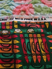 Lot Of 10 Pieces Of Kids Themed Cotton Quilting Fabrics Some Vintage Mixed Sizes