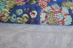 20 Yard Hand Block New Print Fabric 100%Cotton NO TARRIF CHARGES 100%✅ ZK_130*