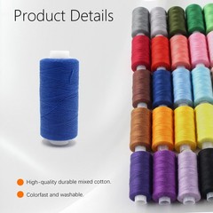 Sewing Threads Kits, All Purpose 60 Color Spools 250 yards, 60