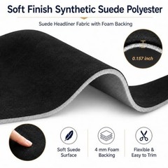 Suede Headliner Fabric Car Headliner Material | Tela para 96″ x 60″ Black
