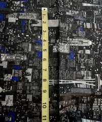 VTG “98 “USA Cities Sky Glitters at Night” by Fabric Traditions BTFQ