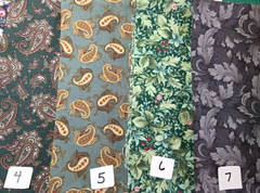 YOUR CHOICE: SCRAPS, FQs 1/4 Yds paisley floral calico cotton quilting Fabric