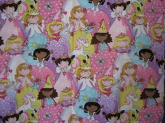 Adorable Princesses and Unicorns Fabric 20″ Wide 40″ Long