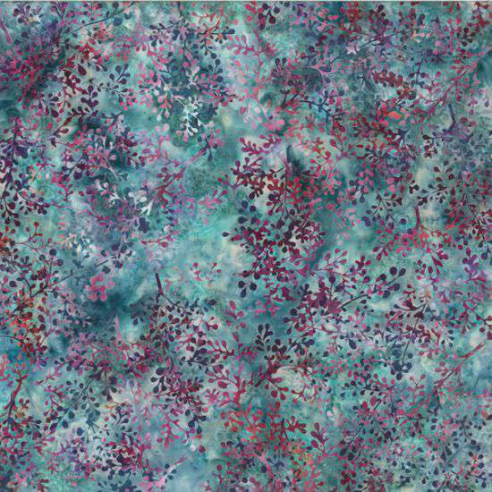 Hoffman Batiks Fabric – Bali Batik – Breakers Sprig #U2458-508