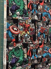 Vintage Characters Marvel 100% cotton fabric sold by the yard #323