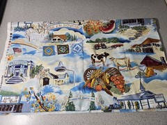 Hoffman California Fabrics Cloth And Quilts Screen Print 2.9 Yards Turlock Cow